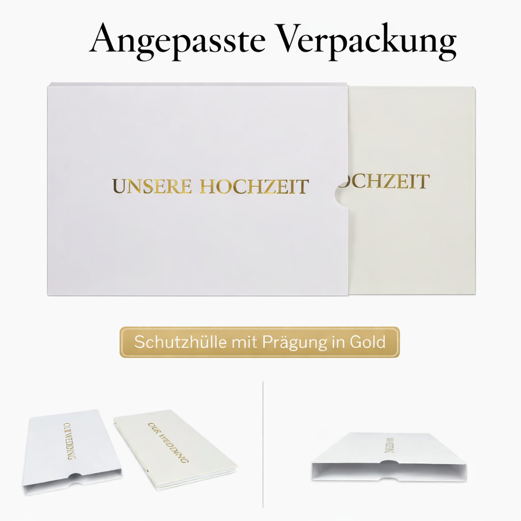 Personalisierbares Luxus-Videoalbum aus Leinen